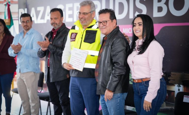 Restauración de plaza Gertrudis Bocanegra en Pátzcuaro detonará turismo: Gladyz Butanda.