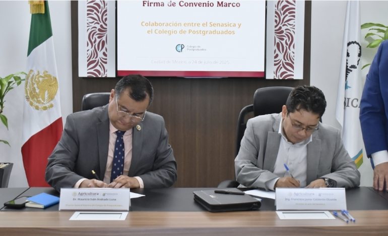 Fortalecen Senasica y Colegio de Postgraduados alianza científica por la sanidad agropecuaria