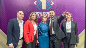 Fabiola Alanís reconoce el ejemplo de rendición de cuentas y buen gobierno del Huandacareo con Alexis Velázquez