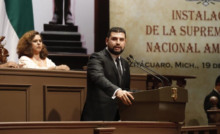 En representación del Congreso, Octavio Ocampo llama a la unidad y a la construcción de un Michoacán con paz y justicia