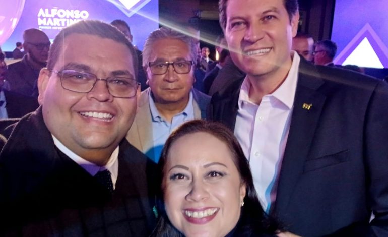 Dirigente del PAN en Hidalgo asiste a Primer Informe de Alfonso Martínez