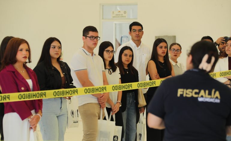 Fiscalía General promueve vinculación académica tras recibir a estudiantes de derecho de la UMSNH