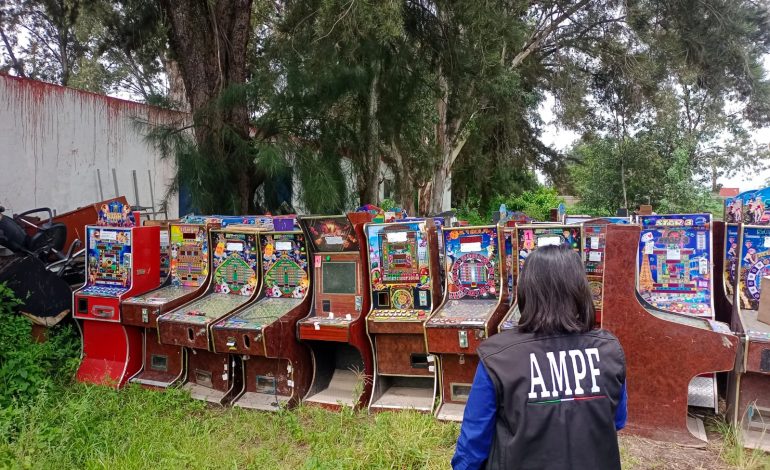 DESTRUYE FGR 71 MÁQUINAS TRAGAMONEDAS EN MORELIA, MICHOACÁN