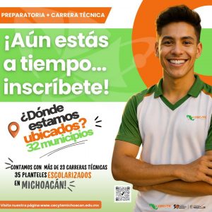 ¡Inscríbete al Cecytem! Tu futuro profesional te espera