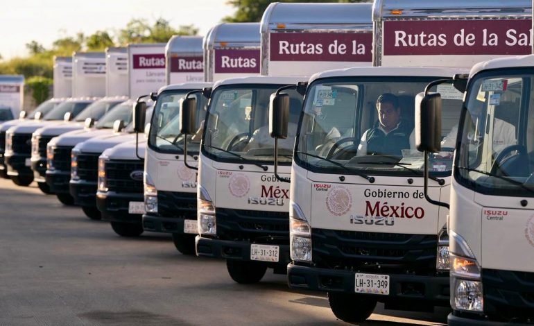 ARRANCAN RUTAS DE LA SALUD: ESTA SEMANA SE ABASTECERÁN 15 MILLONES DE MEDICAMENTOS E INSUMOS A MÁS DE 8 MIL UNIDADES MÉDICAS DEL IMSS BIENESTAR