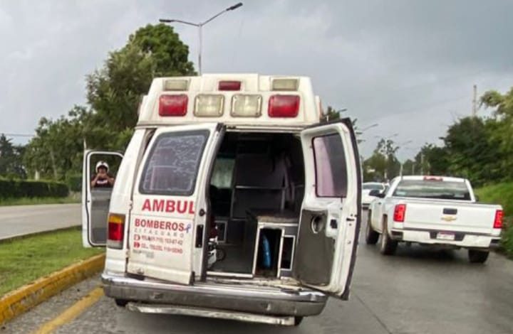 Choque en El Polvorín deja a un motociclista gravemente herido.