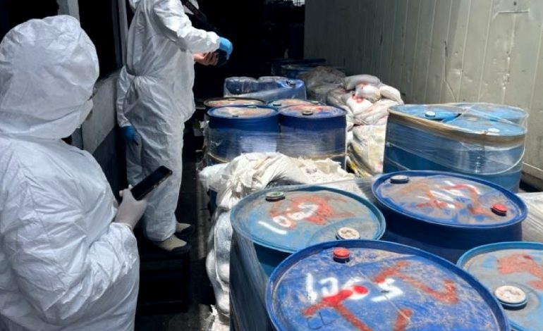 FGR DESTRUYE MÁS DE 290 MIL PASTILLAS DE FENTANILO Y MÁS DE CINCO TONELADAS DE SUSTANCIAS Y PRECURSORES QUÍMICOS