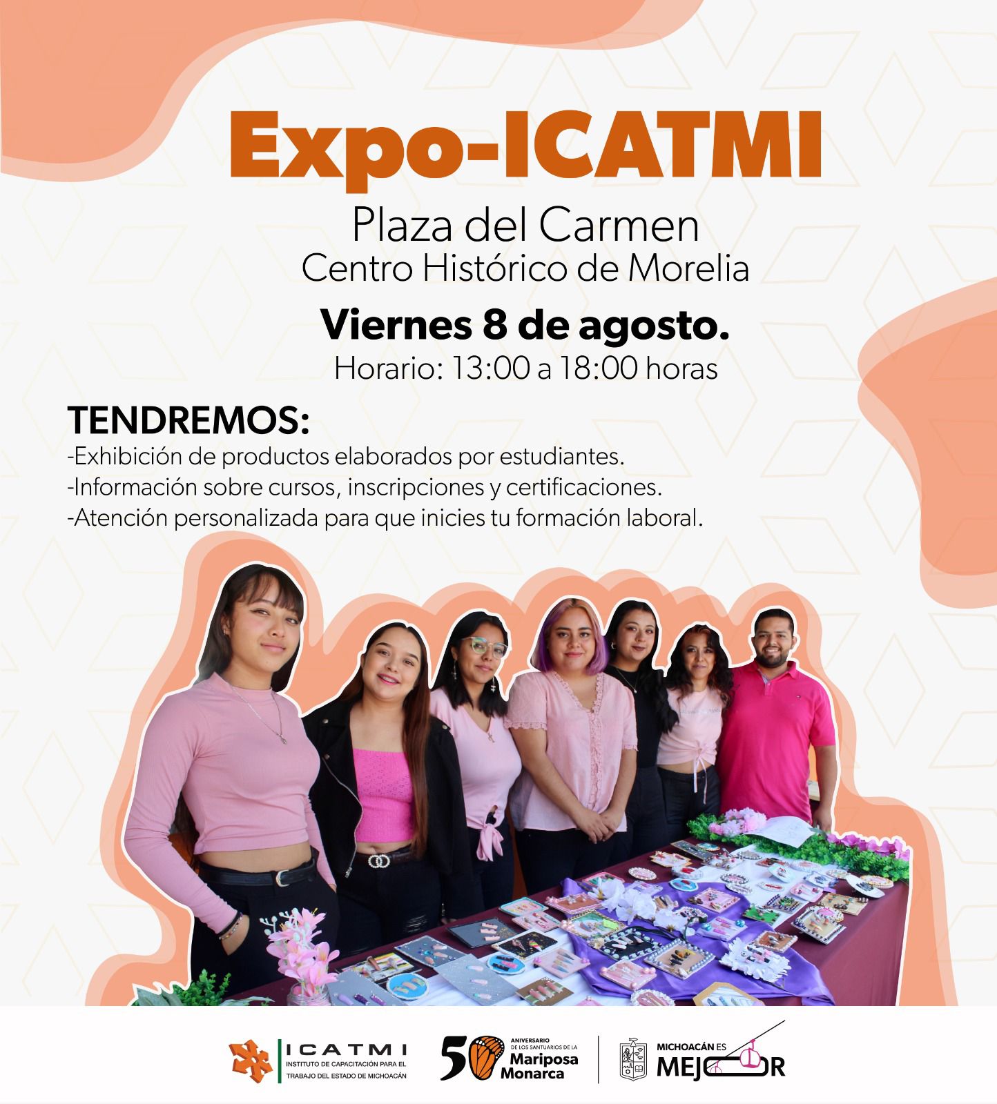 Conoce, inspírate y emprende con Expo-Icatmi, este viernes en la plaza del Carmen