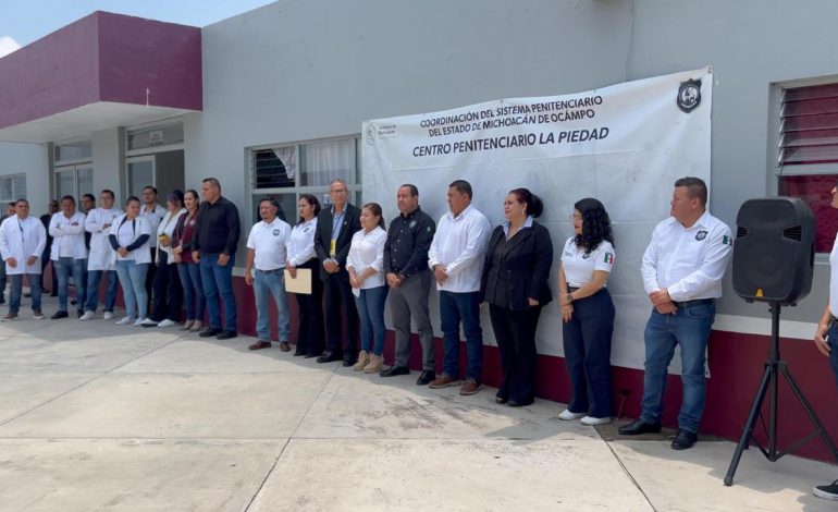 Continúa dignificación de espacios en penales de Michoacán