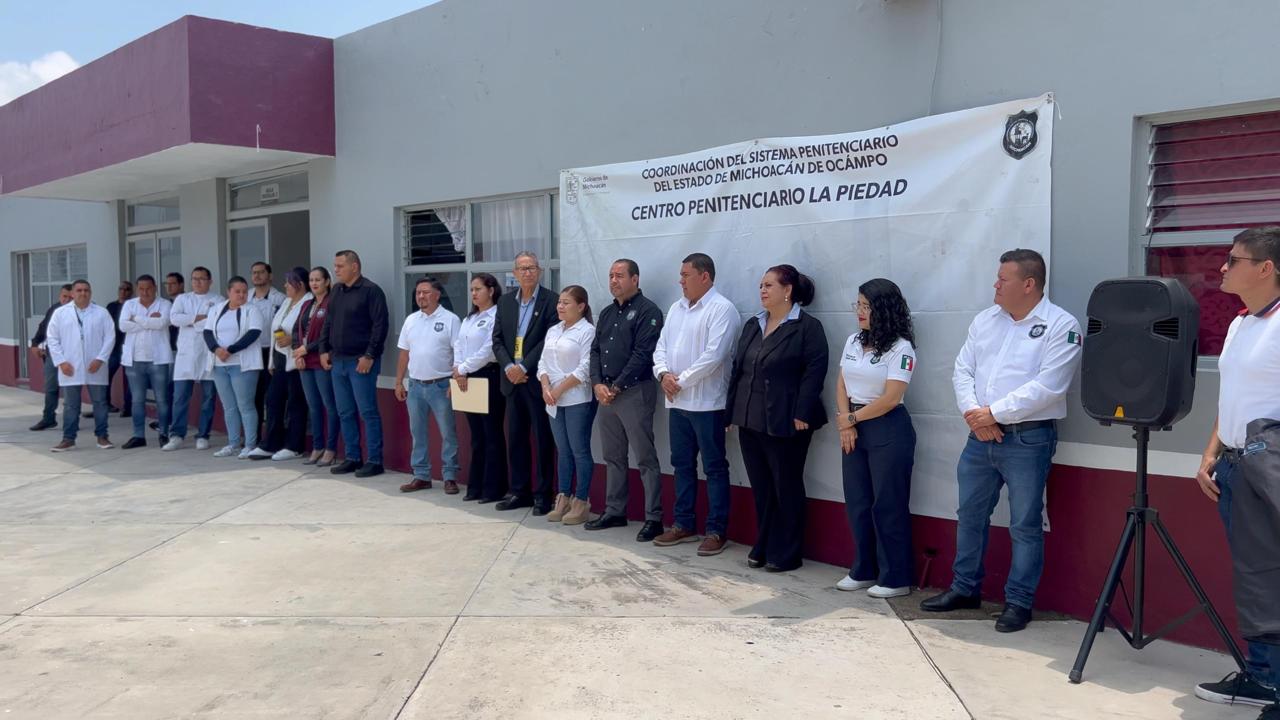 Continúa dignificación de espacios en penales de Michoacán
