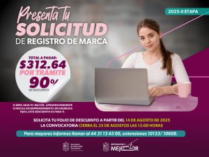 Sedeco te apoya para registrar tu marca, obtén el 90 % de descuento