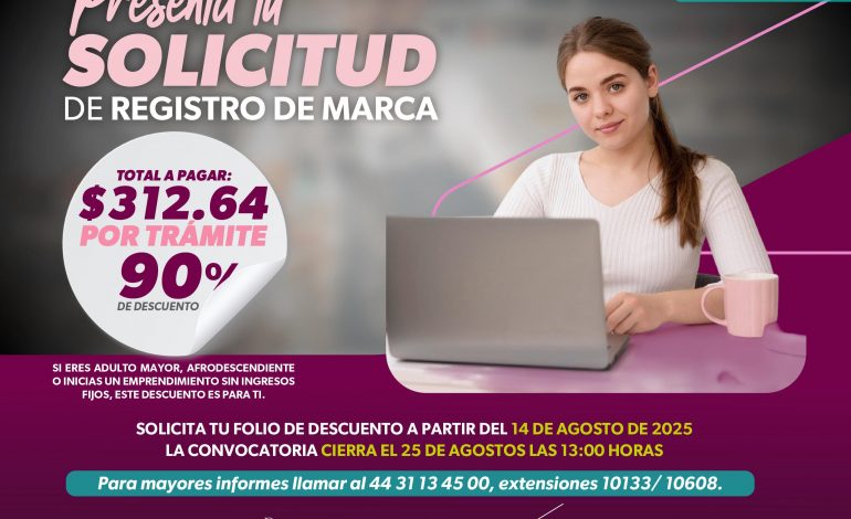 Sedeco te apoya para registrar tu marca, obtén el 90 % de descuento