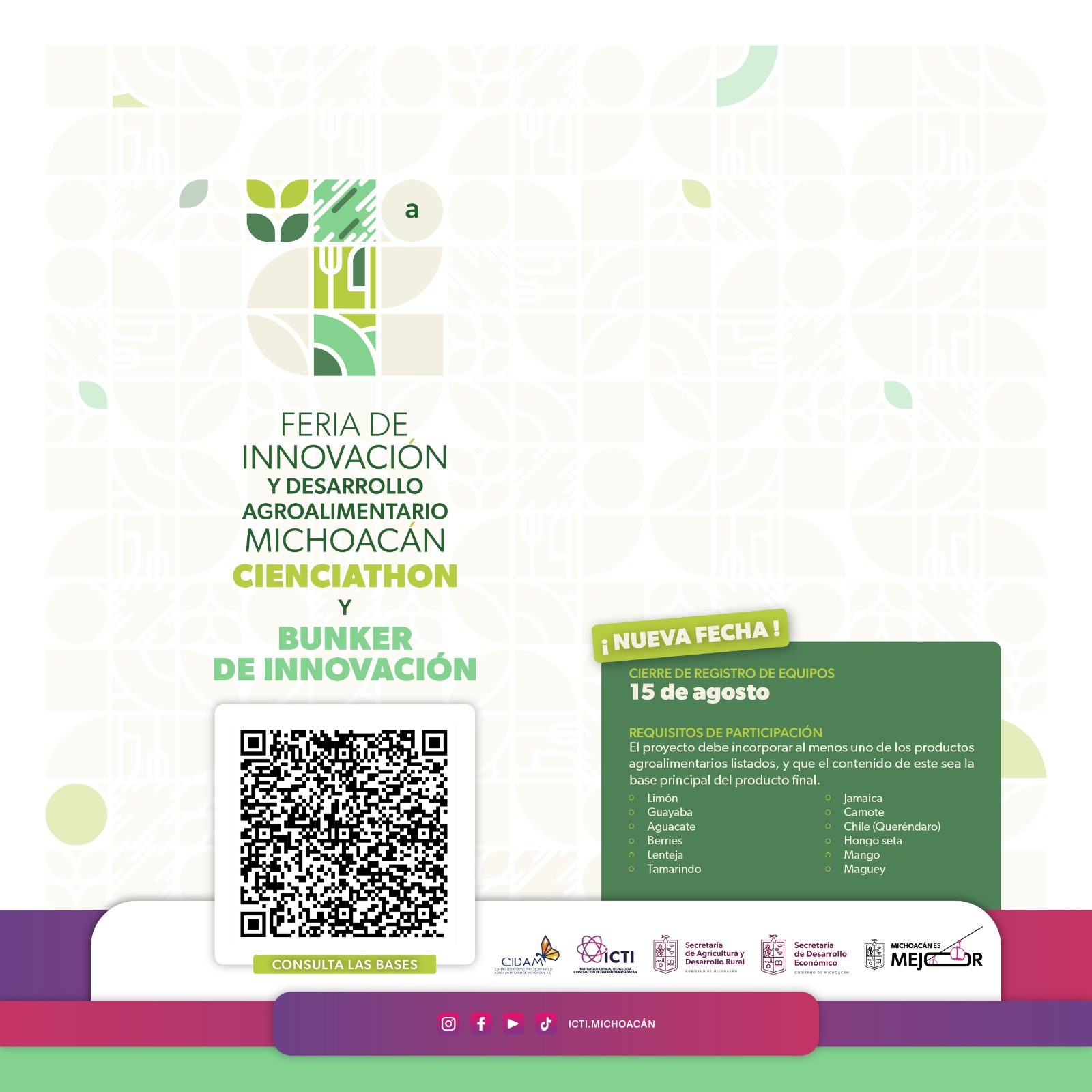 ¿Tienes un proyecto estudiantil agroalimentario? Participa en el Cienciathon: ICTI