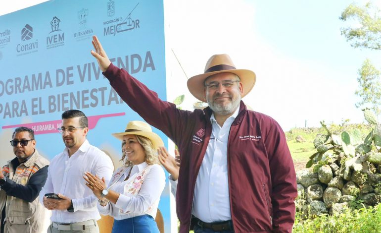 Bedolla arranca programa de vivienda de Sheinbaum; se construirán 57 mil casas en Michoacán