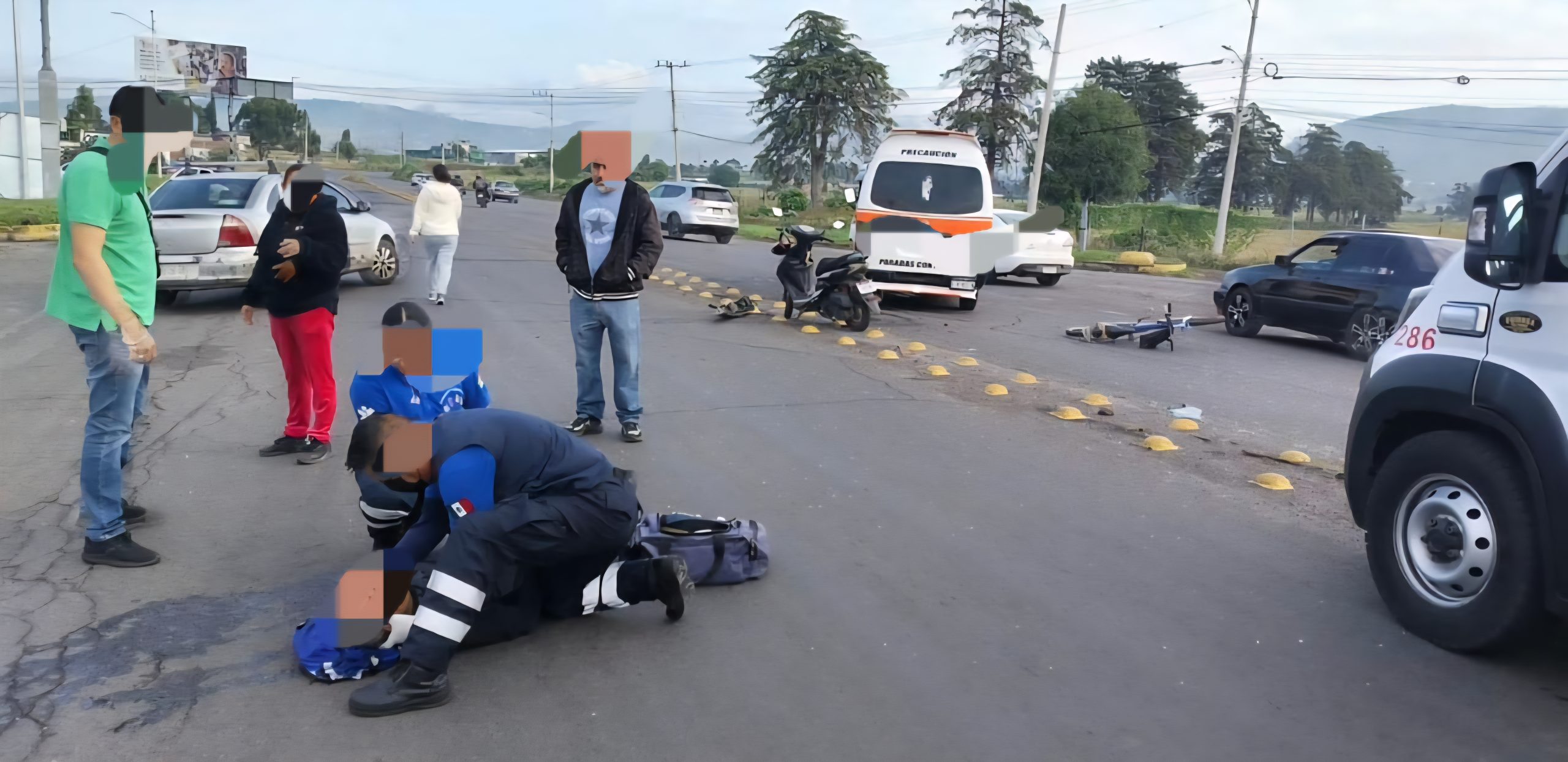Accidente en el Libramiento Norte deja dos heridos