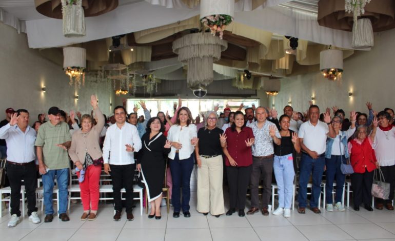 Invita Fabiola Alanís a militancia del oriente a participar en asambleas de Morena este domingo.