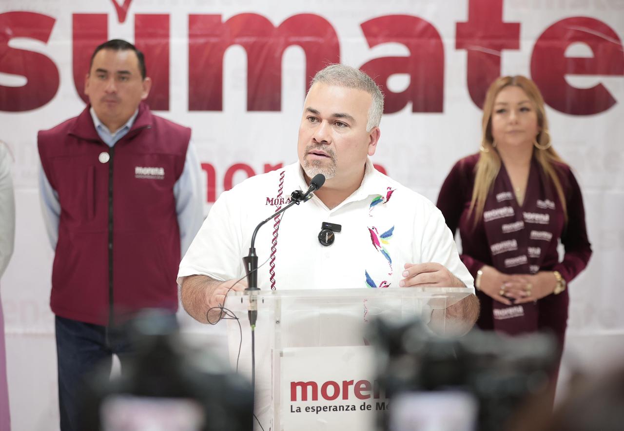 Conducta violenta de Alejandro Moreno demuestra decadencia de oposición: Jesus Mora.