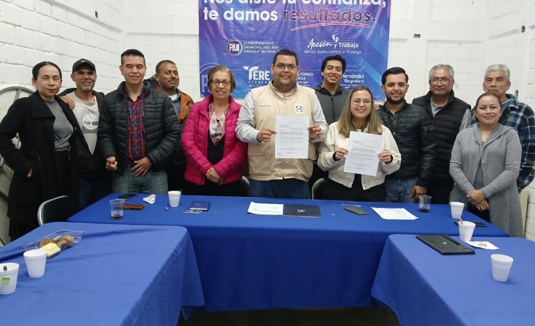 Juan Pablo Herrera Maldonado se separa de la presidencia del PAN en Ciudad Hidalgo para buscar la reelección; Marco Alfonso Figueroa Medina asume el cargo de forma interina.