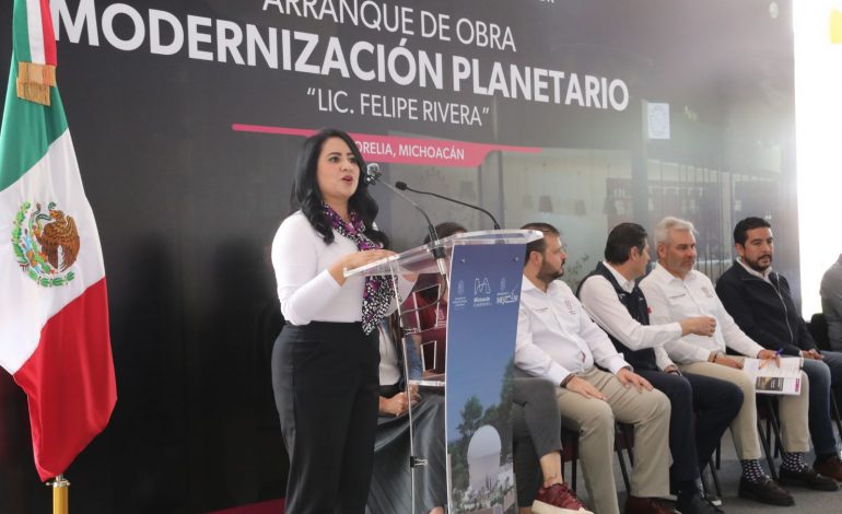Con modernización, acaba rezago científico en el Planetario de Morelia: Gladyz Butanda.