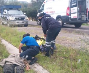 Accidente en la carretera Ciudad Hidalgo-San Pedro Jacuaro deja un lesionado.<br>