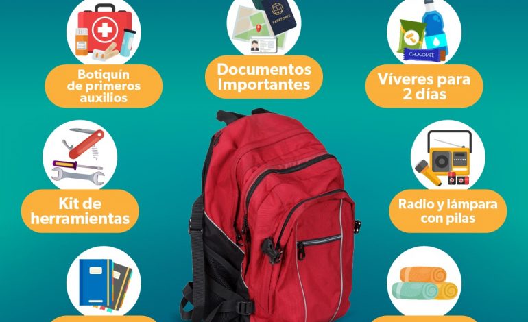 Participa en el Simulacro Nacional, prepara tu mochila de emergencia: SSM