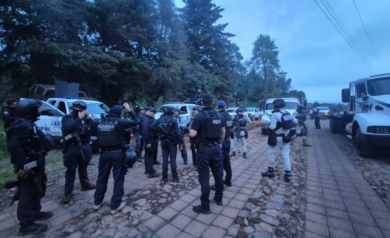 Seis campamentos destruidos y dos vehículos asegurados, tras movilizaciones en Zirahuén: SSP