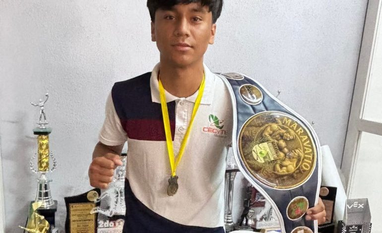 Alumno del Cecytem Morelia representará a Michoacán en Boxeo en olimpiada nacional