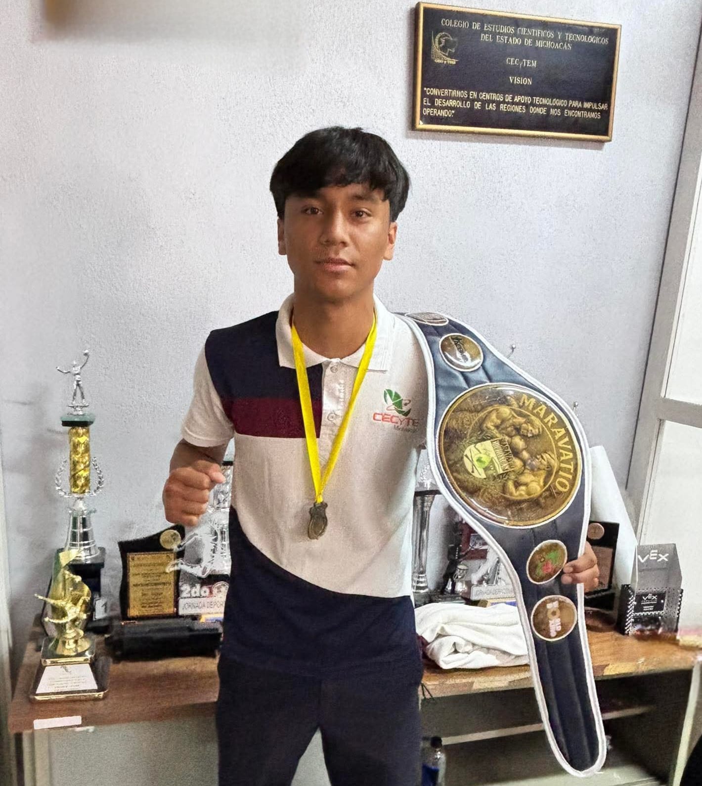 Alumno del Cecytem Morelia representará a Michoacán en Boxeo en olimpiada nacional