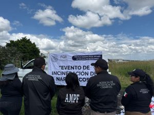 ​ INCINERA FGR MÁS DE 100 KILOS DE DROGA Y MAS DE SEIS MIL PSICOTRÓPICOS EN MICHOACÁN