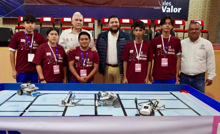 Jóvenes del Cobaem buscan un lugar para el Mundial de Robótica en Shanghái