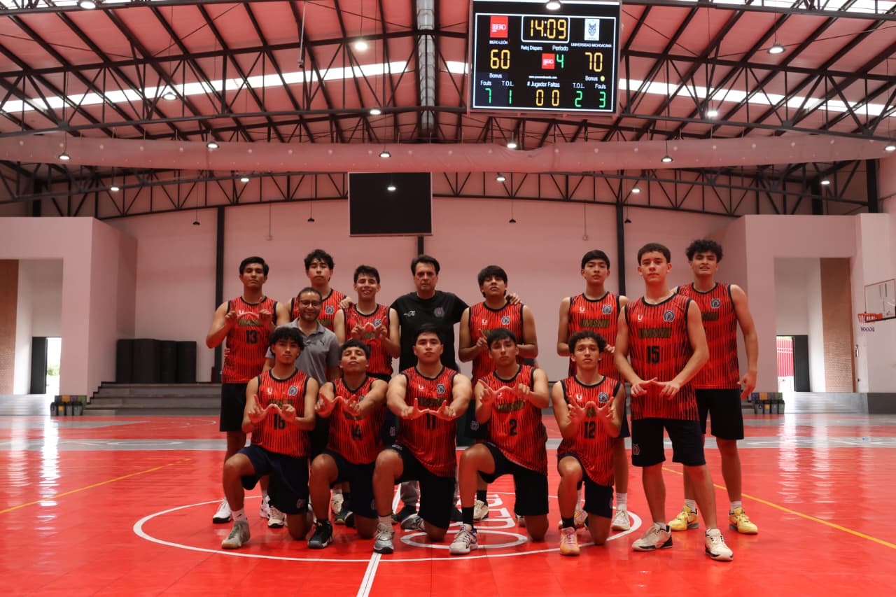 UMSNH logra su tercer triunfo consecutivo en la Liga Universitaria de Baloncesto