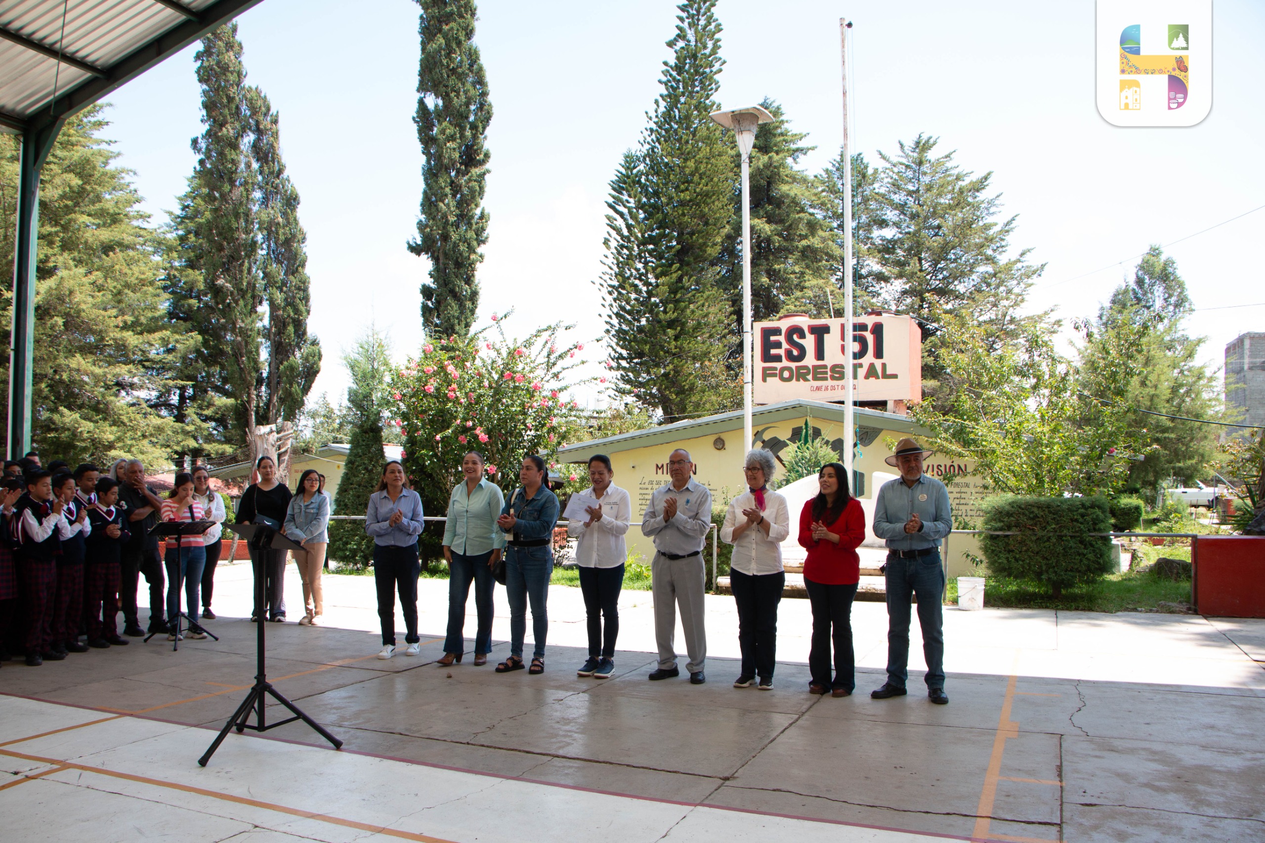 ​Jeovana Alcántar, inauguró un aula en la Escuela Secundaria Técnica Forestal No. 51.