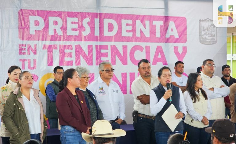 Presidenta Municipal acerca los servicios del Ayuntamiento a la Tenencia de Morelos