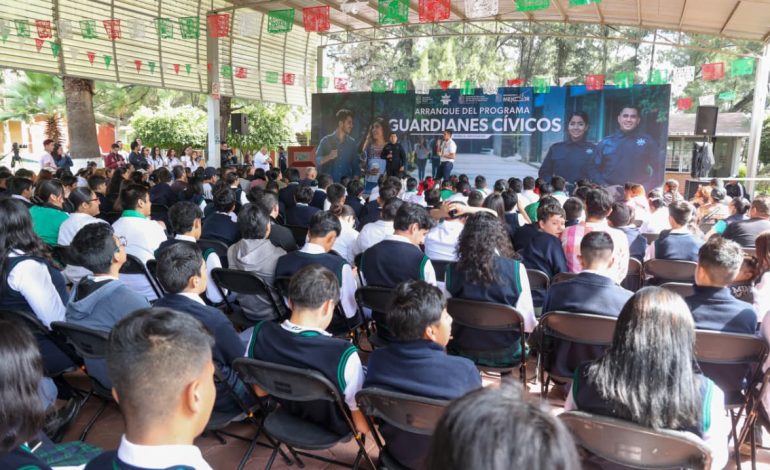 Inicia programa “Guardianes Cívicos” en preparatorias y universidades: SSP