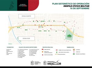 Conoce los 20 accesos con arcos detectores que habrá para el desfile del 16 de septiembre en Morelia