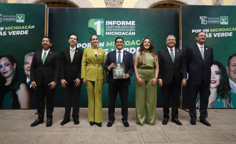 Entrega Grupo Parlamentario del PVEM Primer Informe de actividades legislativas