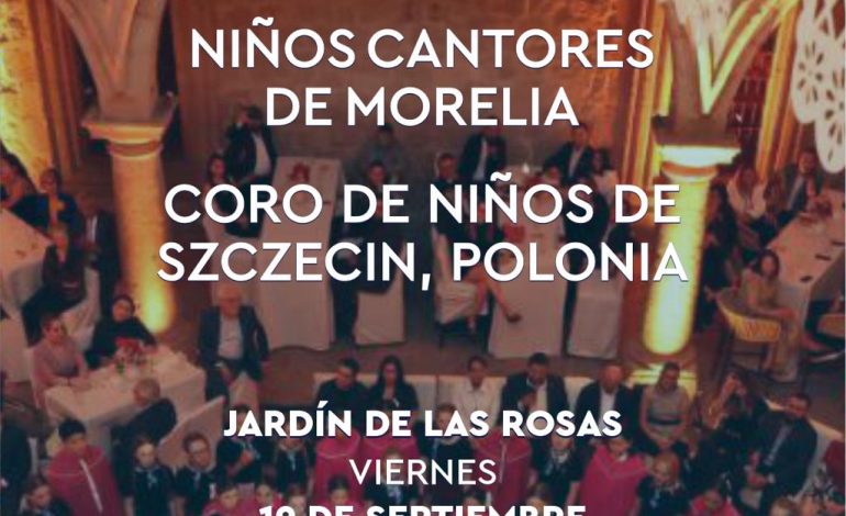 Niños Cantores de Morelia y Coro Infantil de Polonia darán concierto público gratuito