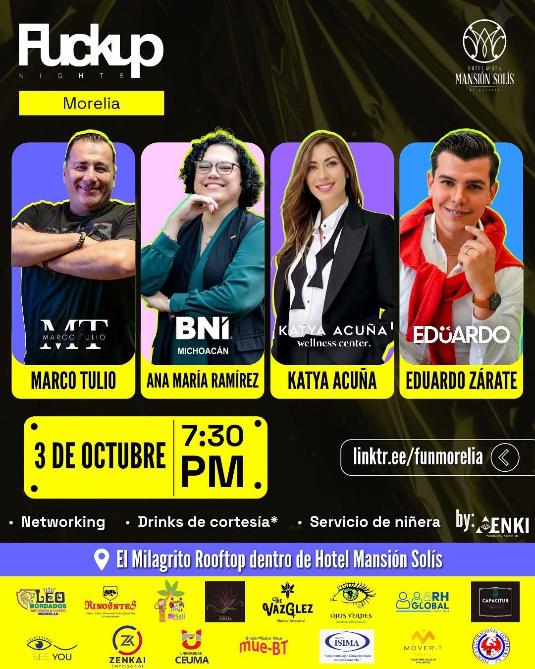 Del fracaso al éxito: Sedeco invita a una nueva edición de FuckUp Nights Morelia