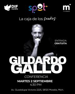 DIF Morelia invita a conferencia gratuita de Gildardo Gallo en el Centro Spot
