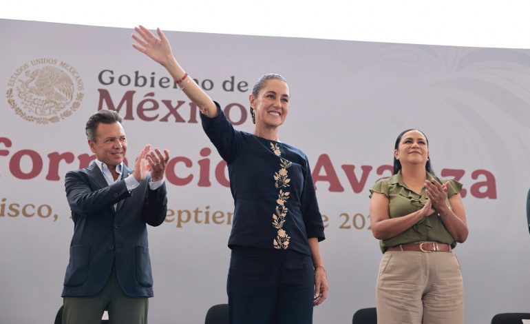 VAMOS A RECUPERAR EL TREN DE PASAJEROS MÉXICO-GUADALAJARA: PRESIDENTA CLAUDIA SHEINBAUM EN JALISCO