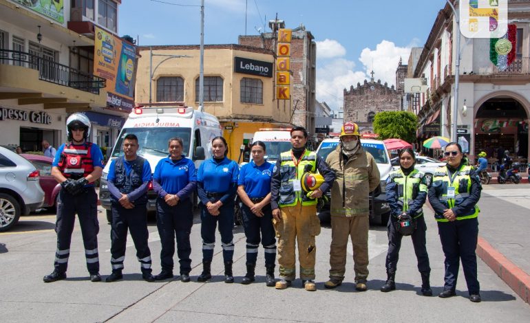 El Gobierno Municipal y diversas instituciones educativas, participaron en el Segundo Simulacro Nacional 2025