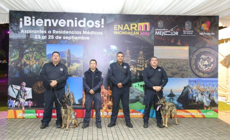 SSP despliega esquema de seguridad para el examen nacional de residencias médicas