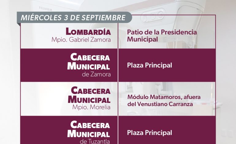 La prevención salva vidas, unidades de mastografías llegan a 5 municipios: SSM