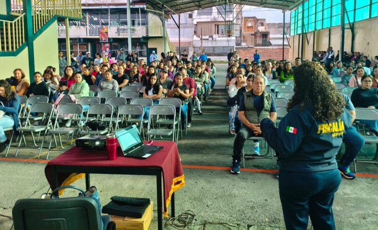 Continúa FGE con acciones de prevención de la violencia en la región de Uruapan