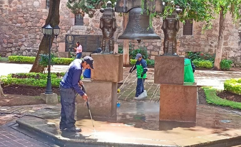 Gerencia del Centro Histórico da mantenimiento a Casa Natal de Morelos