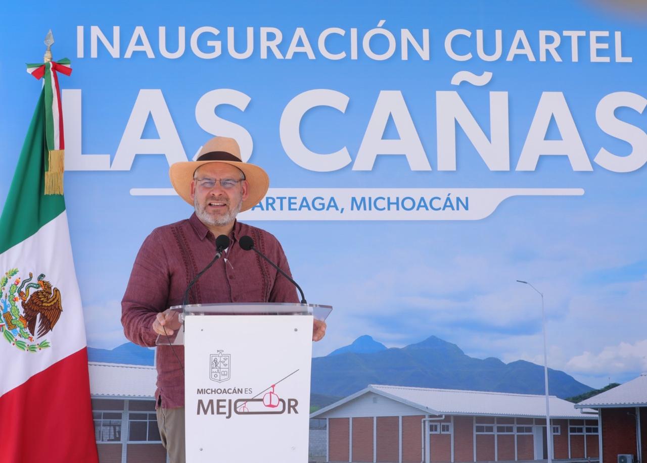Inaugura Bedolla cuartel de la Guardia Civil en Arteaga; dará más seguridad a la autopista Siglo XXI