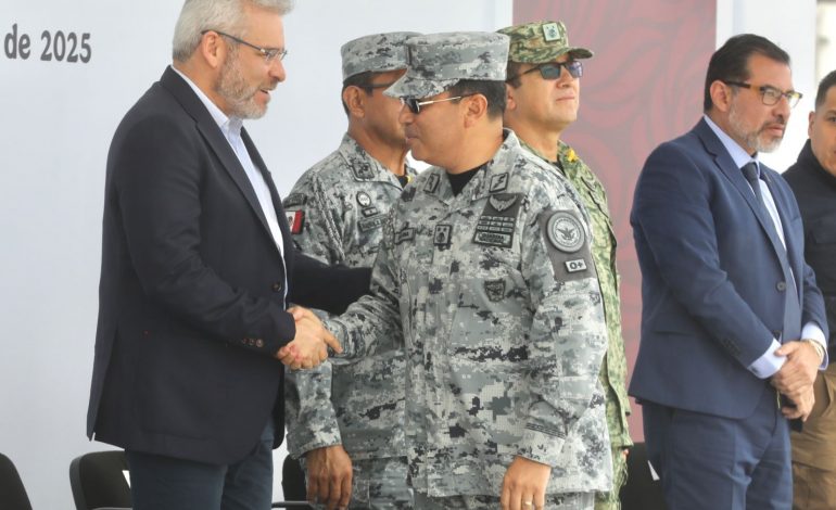 Inaugura Bedolla cuartel regional de la Guardia Nacional en Tarímbaro.