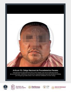En operativo interinstitucional, FGE y SIE detienen  a Mario Arturo “N”,  el Calabazo y/o Delta, presunto responsable de delitos contra la salud.
