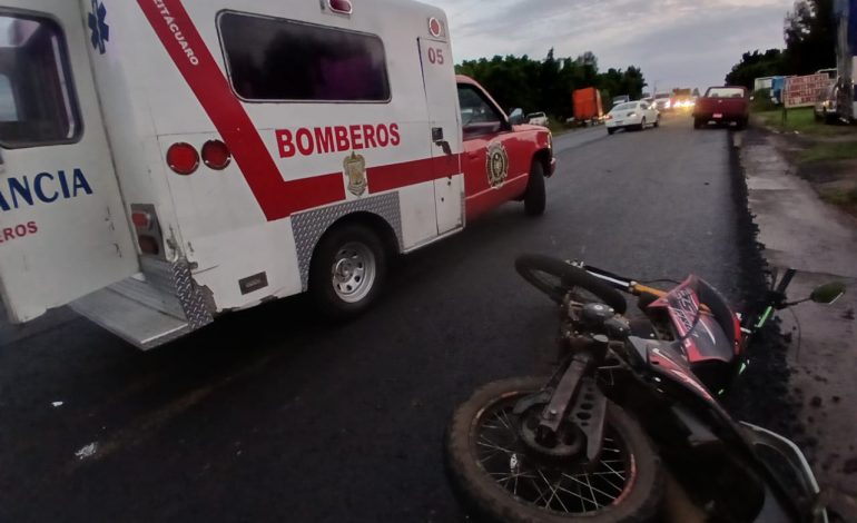 Joven de 23 años muere en accidente de motocicleta en la carretera Zitácuaro-Morelia.