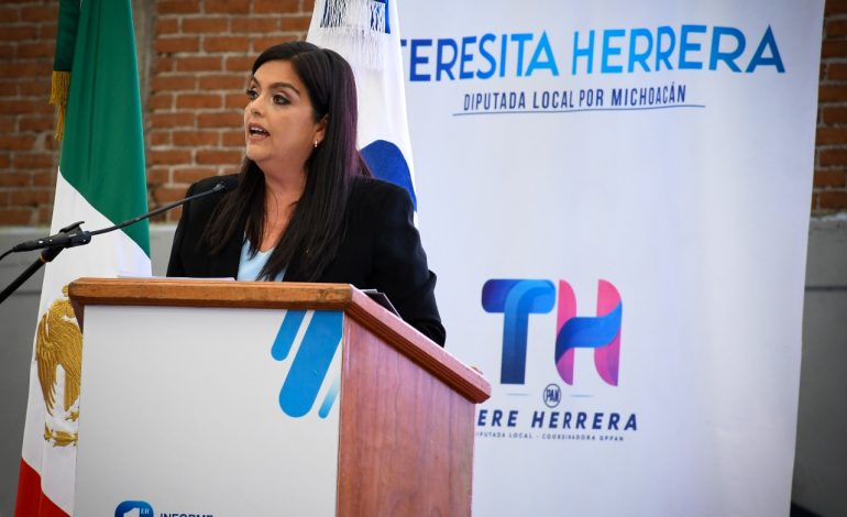 Presenta diputada Tere Herrera primer informe legislativo.